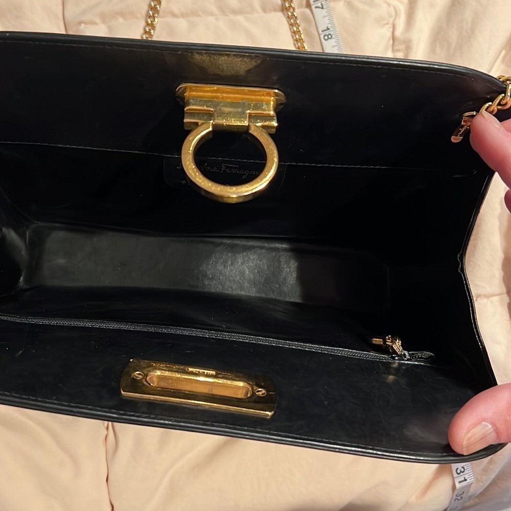 Ferragamo Diana Clutch, Gancini Clasp - Picture 11 of 15
